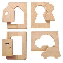 Little Looking Discovery Home Shapes | Eco-Friendly Wooden Sensory Set