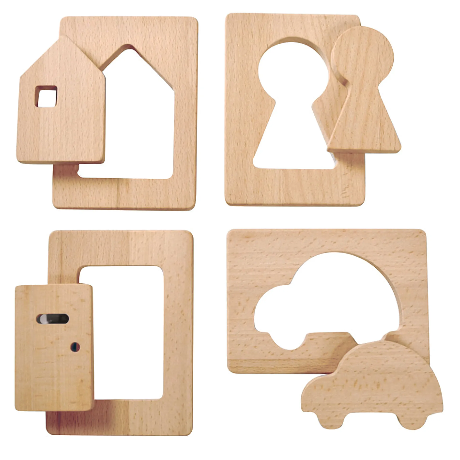 Little Looking Discovery Home Shapes | Eco-Friendly Wooden Sensory Set