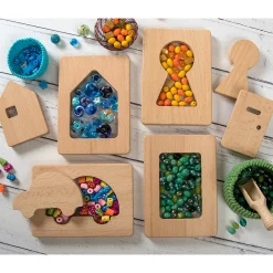 Little Looking Discovery Home Shapes | Eco-Friendly Wooden Sensory Set