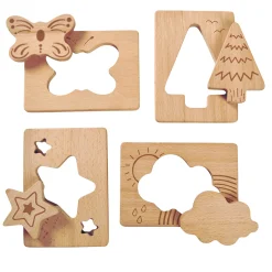 Little Looking Discovery Nature Shapes | Eco-Friendly Wooden Sensory Set