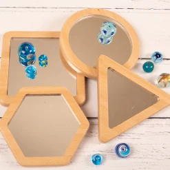 Little Looking Shape Discovery Mirrors | Eco-Friendly Wooden Reflection Set