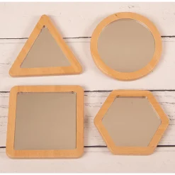 Little Looking Shape Discovery Mirrors | Eco-Friendly Wooden Reflection Set