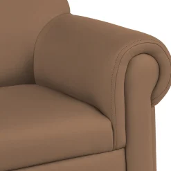 Little Lux Chocolate Preschool Lounge Chair | Adjustable Kids’ Soft Seat for Reading & Relaxation