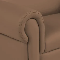 Little Lux Chocolate Preschool Sofa | Adjustable Faux Leather Kids' Couch