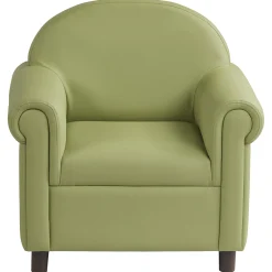 Little Lux Fern Green Preschool Lounge Chair | Adjustable Kids’ Soft Seat for Reading & Relaxation