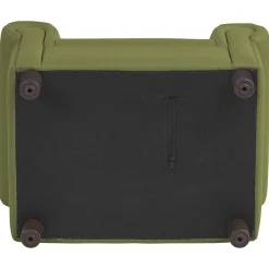 Little Lux Fern Green Preschool Lounge Chair | Adjustable Kids’ Soft Seat for Reading & Relaxation