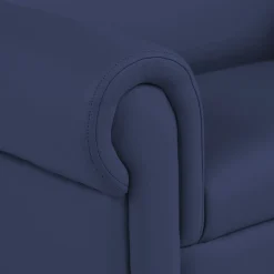 Little Lux Navy Preschool Chair & Sofa Set | Adjustable Faux Leather Kids’ Seating