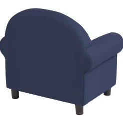 Little Lux Navy Preschool Lounge Chair | Adjustable Kids’ Soft Seat for Reading & Relaxation