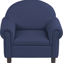 Little Lux Navy Preschool Lounge Chair | Adjustable Kids’ Soft Seat for Reading & Relaxation