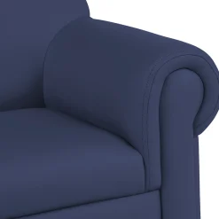 Little Lux Navy Preschool Lounge Chair | Adjustable Kids’ Soft Seat for Reading & Relaxation