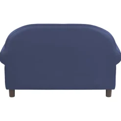 Little Lux Navy Preschool Sofa | Adjustable Faux Leather Kids' Couch