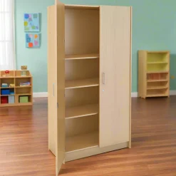 Lockable Teacher Storage Cabinet | Secure, Durable Classroom Storage with Adjustable Shelves
