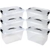 Locking Storage Tubs with Lids | Set of 6
