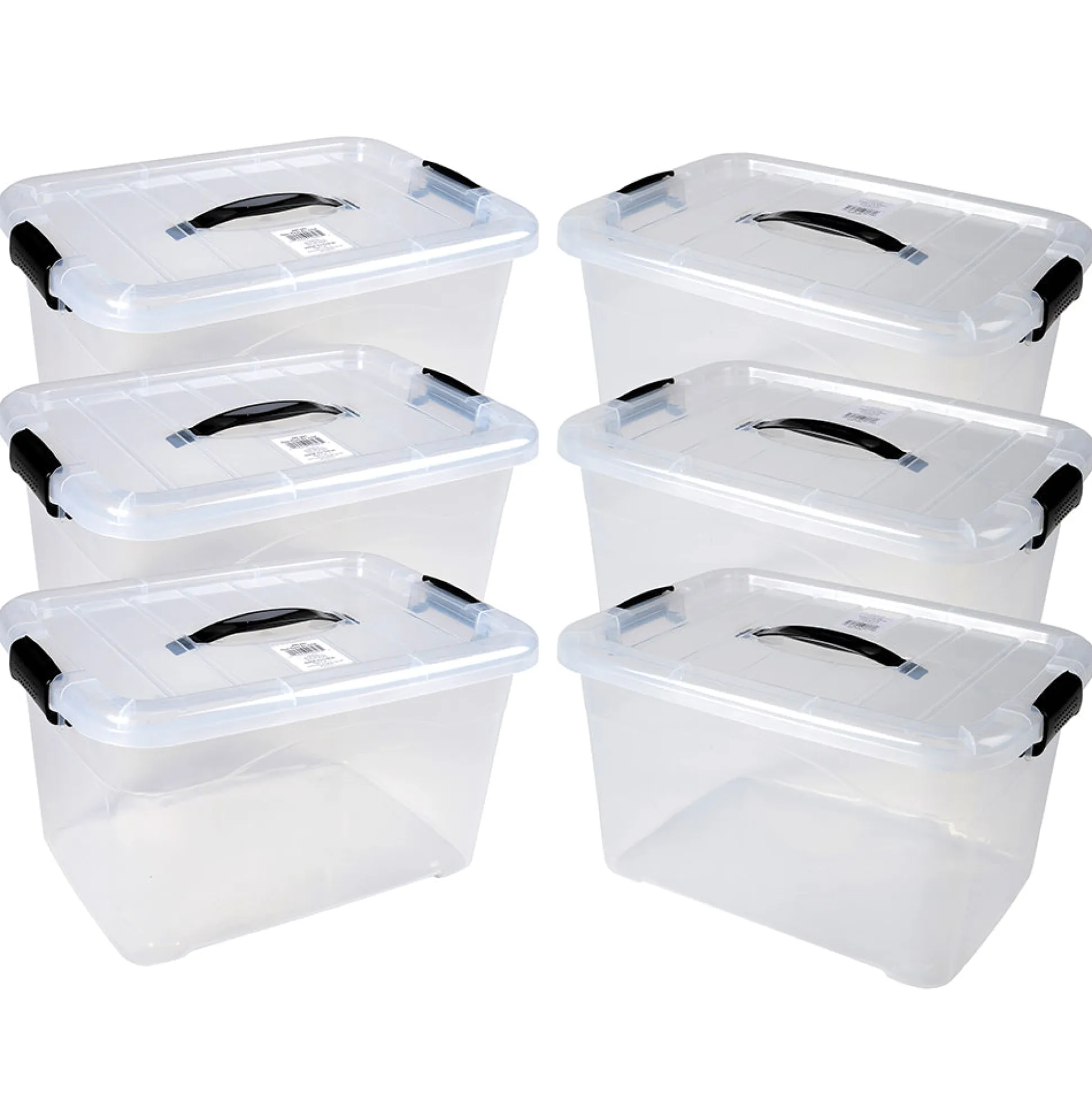 Locking Storage Tubs with Lids | Set of 6