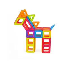 Magframes 72-Piece Translucent Magnetic Building Tiles Set | STEM Construction Toy