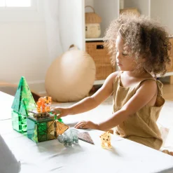 Magna-Tiles Jungle Adventure Set | Magnetic Animal Building Tiles