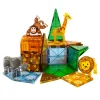 Magna-Tiles Safari Adventure Set | 25-Piece Magnetic Building Tiles with Wild Animal Friends