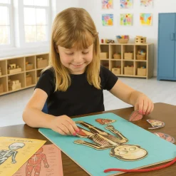 Magnetic Body Puzzle - Learn about the Body