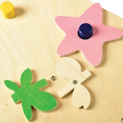 Magnetic Match & Make Flowers with Wooden Storage Box