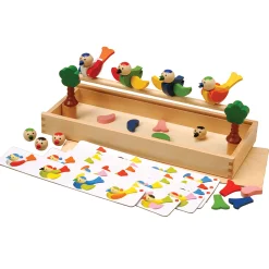 Magnetic Wooden Building Birds Set | Educational Toy for Sorting & Matching