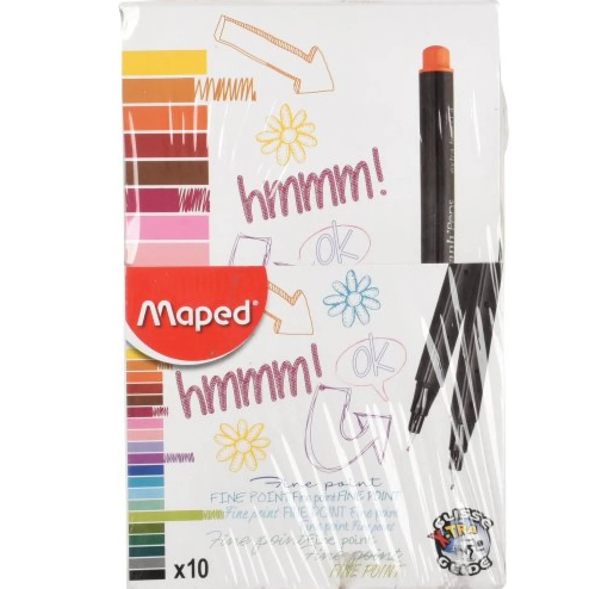 Maped Graph’Peps Fine Tip Markers - Set of 10
