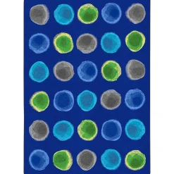 Marine Watercolor Spots Classroom Seating Rug