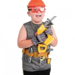 Master Builder's Tool Set | 21-Piece Pretend Play Kit with Hard Hat, Toolbelt, and 4-in-1 Multitool