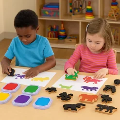Mega Washable Stamp Pads Bundle | Set of 6 Jumbo Non-Toxic Ink Pads