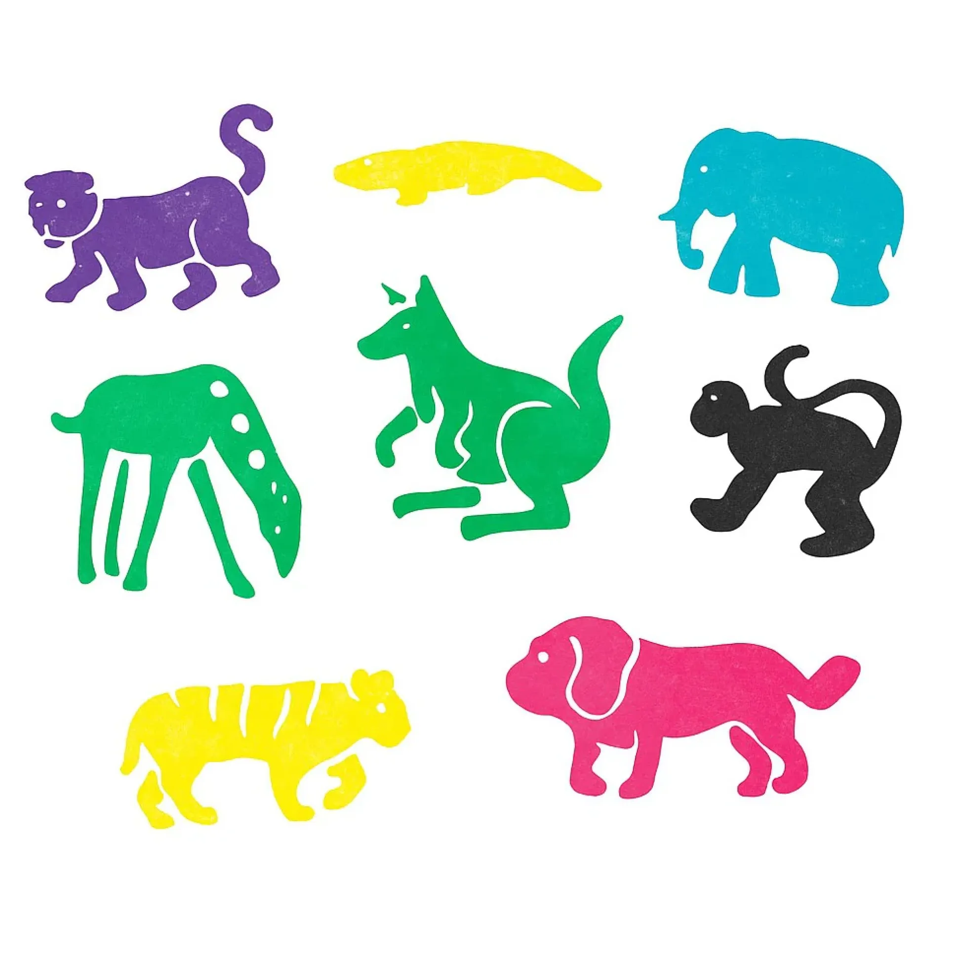 Mega Washable Stamp Pads Bundle | Set of 6 Jumbo Non-Toxic Ink Pads