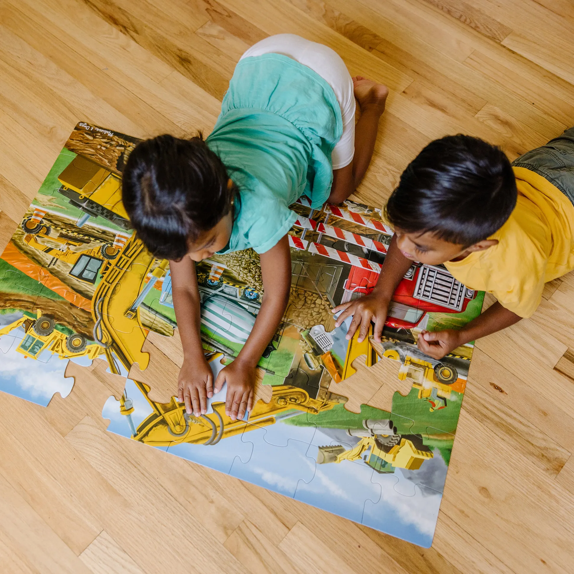 Melissa & Doug® Building Site Floor Puzzle - 49 PC