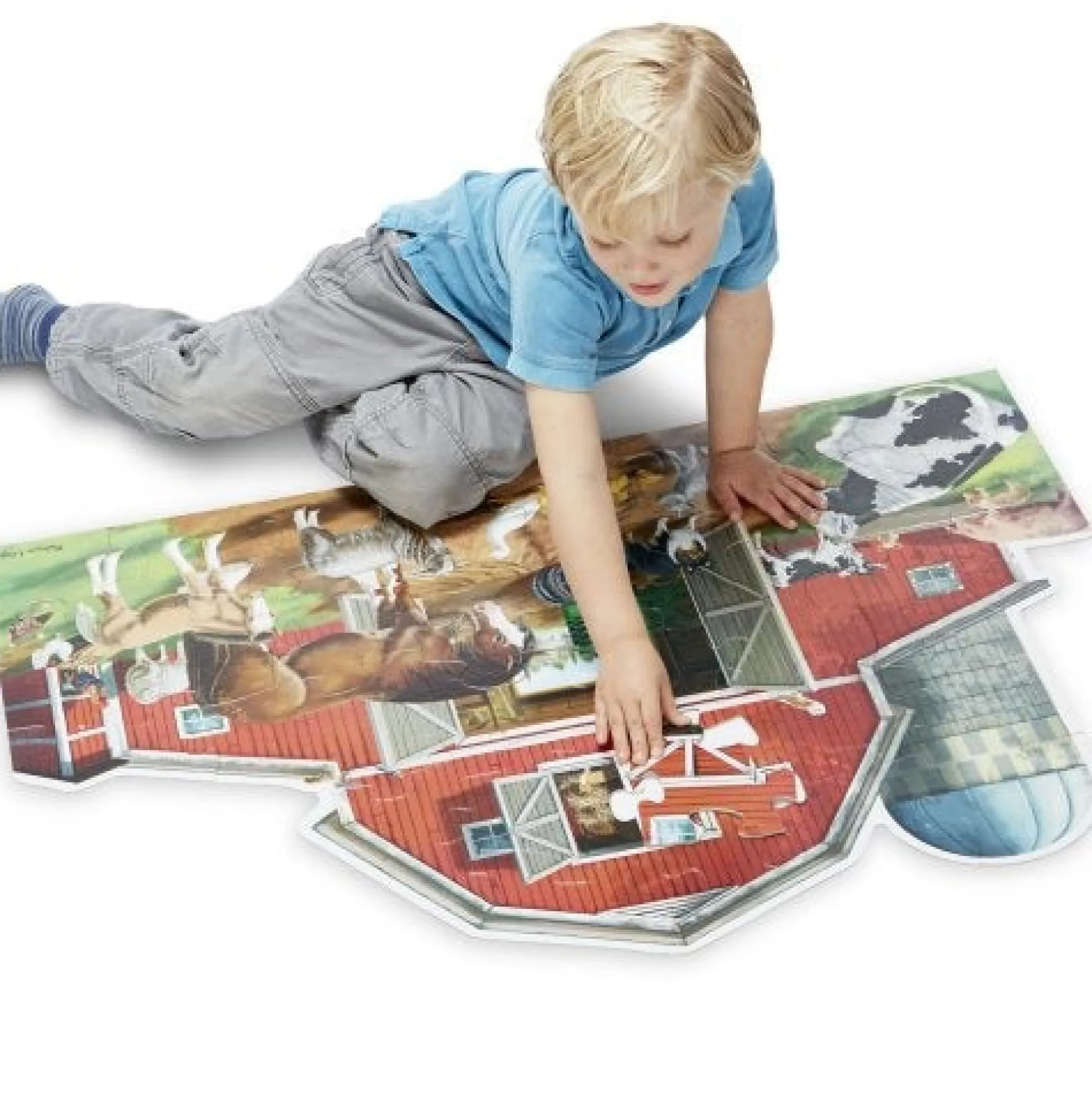Melissa & Doug® Busy Barn Shaped Floor Puzzle - 32 PC