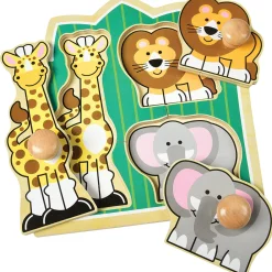 Melissa & Doug® Jungle Friends Jumbo Knob Puzzle - 3 PC