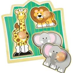 Melissa & Doug® Jungle Friends Jumbo Knob Puzzle - 3 PC