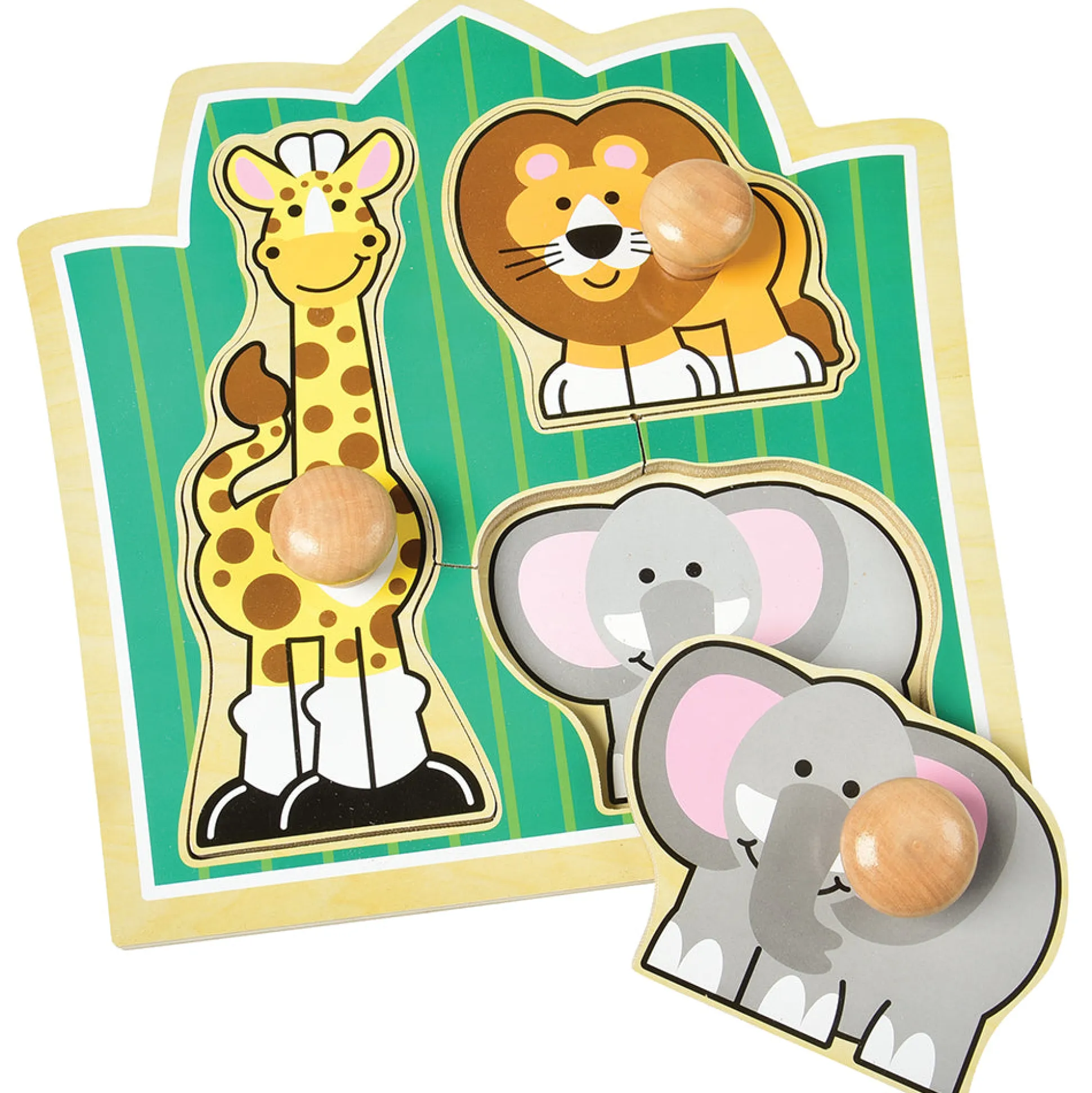 Melissa & Doug® Jungle Friends Jumbo Knob Puzzle - 3 PC