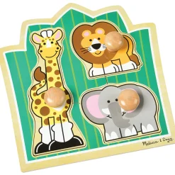 Melissa & Doug® Jungle Friends Jumbo Knob Puzzle - 3 PC