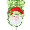 Merry Christmas Santa Yard Sign on Stick – Indoor or Outdoor Classroom Décor