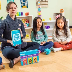 Mindful Moments Jumbo Calming Cards | Breathing & Yoga Activity Deck