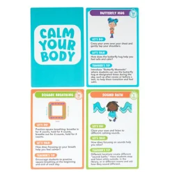 Mindful Moments Jumbo Calming Cards | Breathing & Yoga Activity Deck