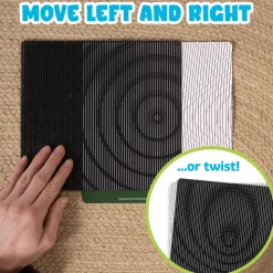 Mindful Motions Exploration & Discovery Sensory Cards | 24 Optical Illusion Cards with Motion Sliders
