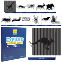 Mindful Motions Exploration Sensory Cards | Animal Motion Optical Illusion Activity Set