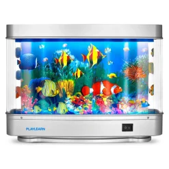Mini Aquarium Lamp with Rolling Screen | Compact Calming Sensory Light