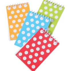 Mini Dot Design Spiral Notebooks, Set of 8