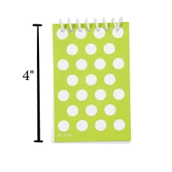 Mini Dot Design Spiral Notebooks, Set of 8