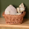 5" Mini Plastic Wicker Baskets - Set of 6