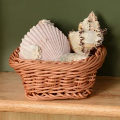 5" Mini Plastic Wicker Baskets - Set of 6