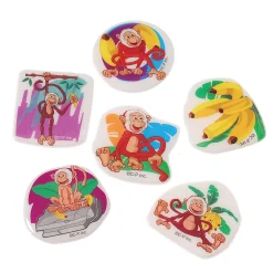 Monkey & Banana Sensory Gel Stickers – 72 Piece Set