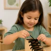 Montessori Dramatic Play Accessory Bundle | Pretend Play Hardwood Iron, Doll Bed & Lacing Boot