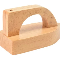 Montessori Dramatic Play Accessory Bundle | Pretend Play Hardwood Iron, Doll Bed & Lacing Boot