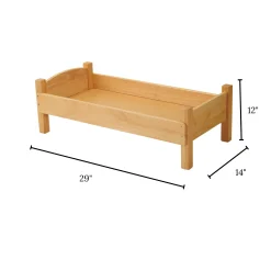 Montessori Solid Hardwood Baby Doll Bed