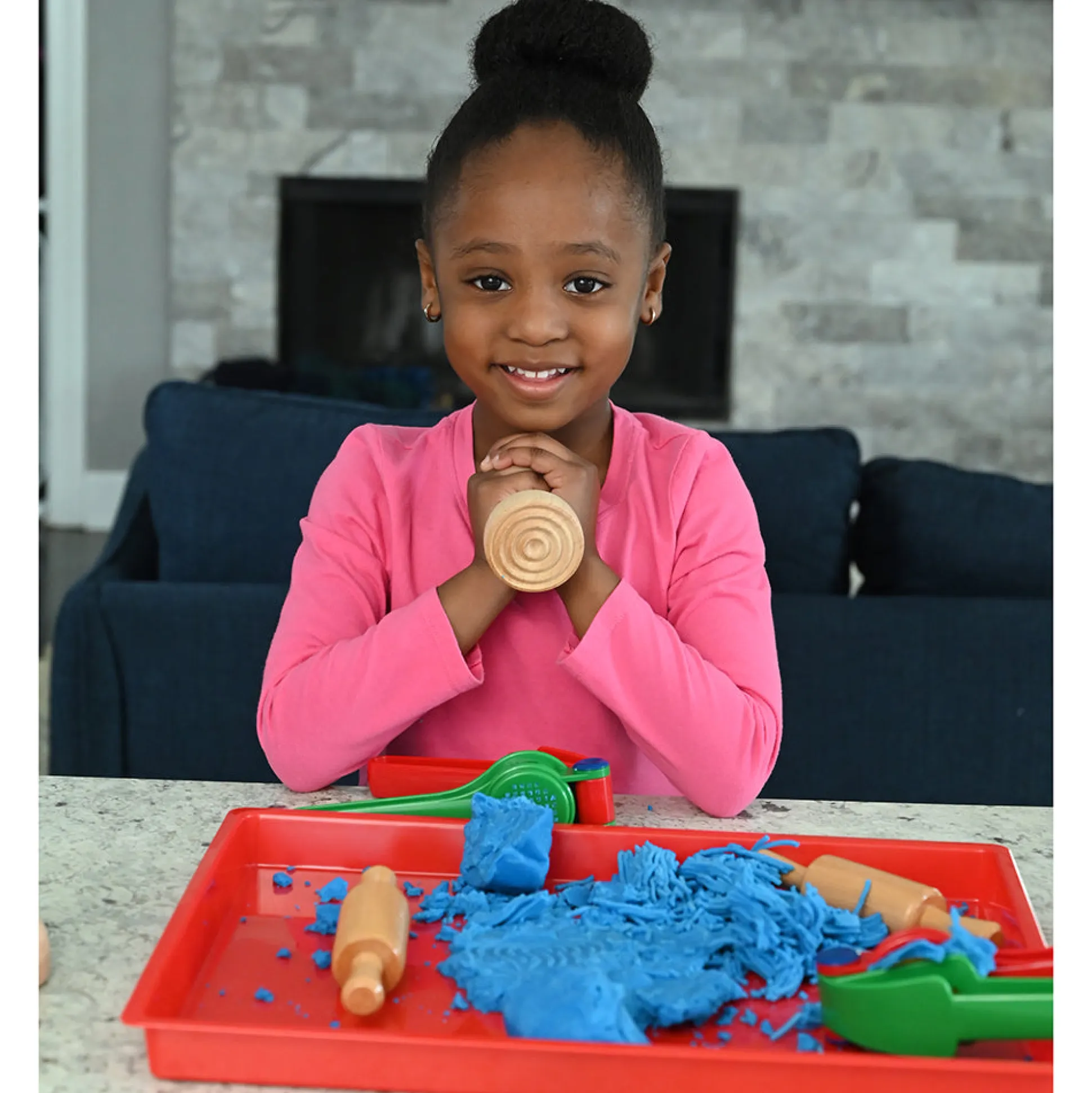 Montessori Wood Dough Tools | Sensory Play with Rolling Pins & Stampers